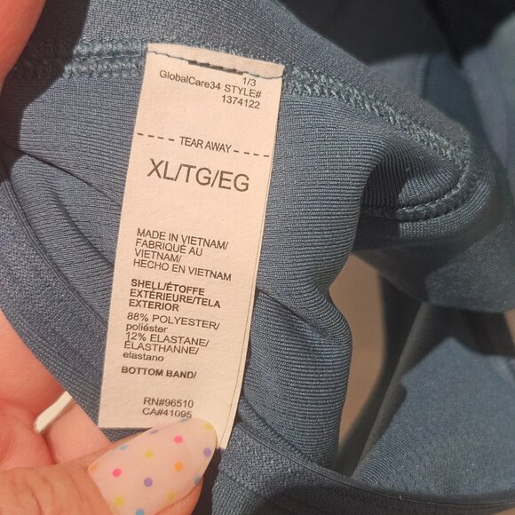 Under Armour Women’s Sports Bra XL Blue/Gray Continuum High Support Zip Front - Picture 4 of 6